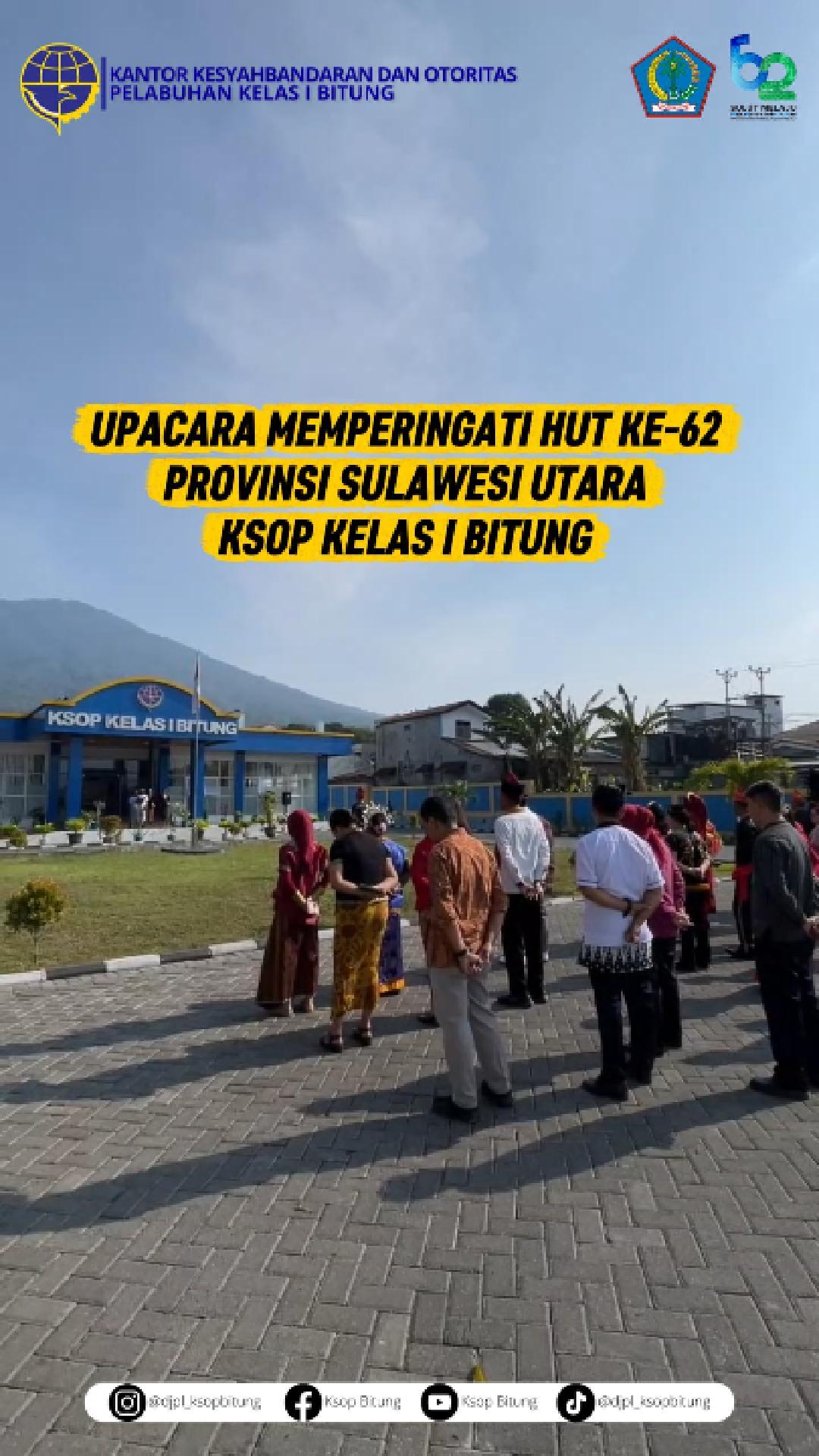 Semangat keberagaman dan kebersamaan mewarnai halaman Kantor KSOP Kelas I Bitung!